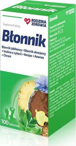Silesian Pharma Rodzina Zdrowia Błonnik 100 tabletek - Długi termin ważności! 1