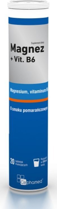 Admira Magnez + Witamina B6, 20 tabletek musujących - Długi termin ważności! 1