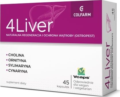Colfarm 4 Liver, 45 kapsułek - Długi termin ważności! 1