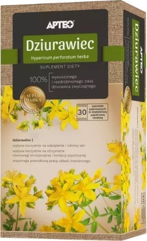 Synoptis Pharma Apteo Natura, Dziurawiec, 30 saszetek - Długi termin ważności! 1