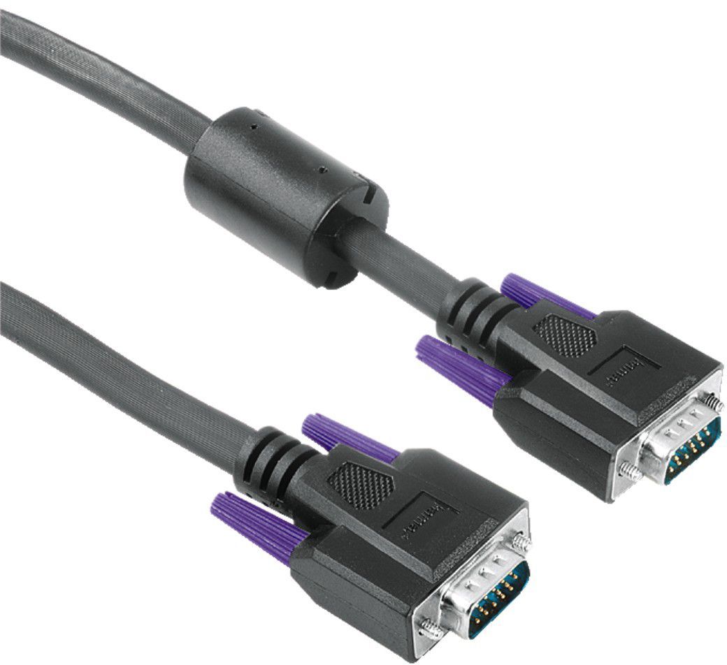 Kabel Hama D-Sub (VGA) - D-Sub (VGA) 1.8m czarny (0041933) 1