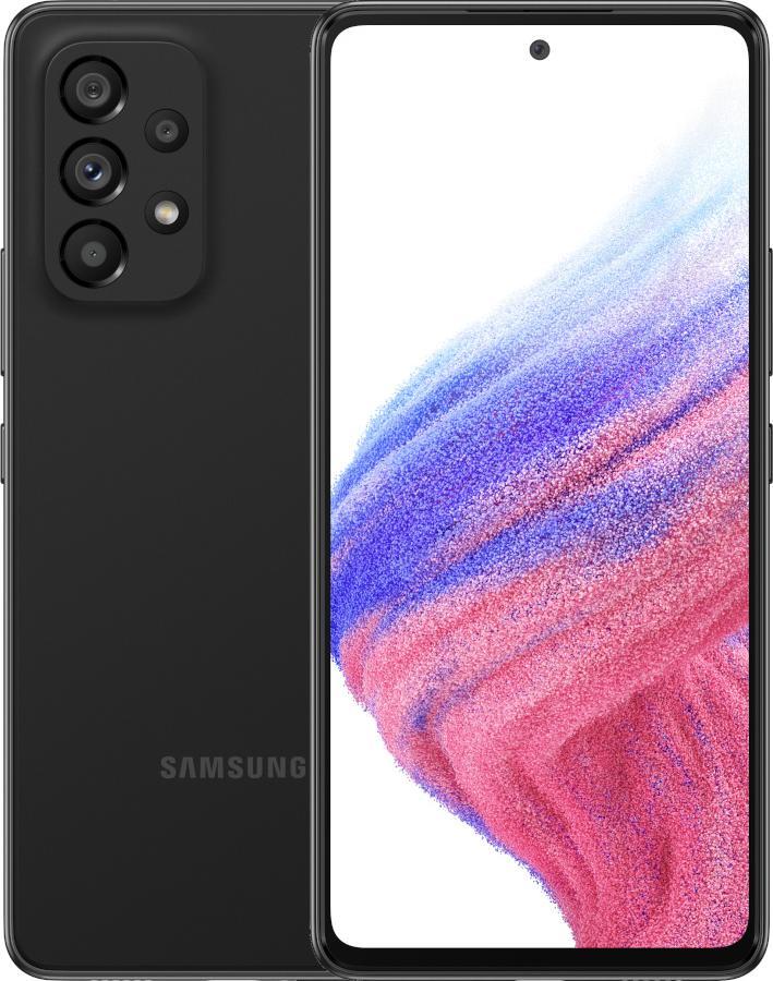 Smartfon Samsung Galaxy A53 5G 8/256GB Dual SIM Czarny + Folia Hydrożelowa Rock Space Anti Blue 1
