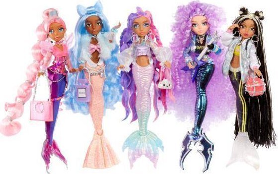 MGA 580799EUC Mermaze Mermaidz Core Fashion Dolls S1 Asst Shellnelle Kishiko Jordie Harmonique Riviera 1