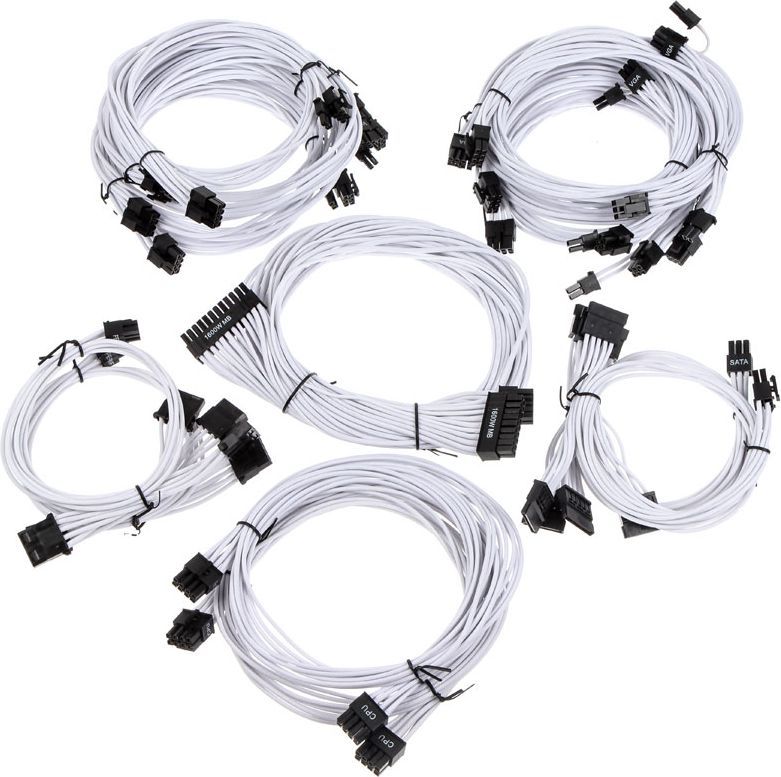 Super Flower Sleeve Cable Kit Pro, biały (SF-CKP-WH) 1