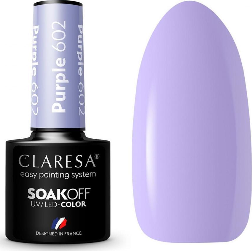 Claresa CLARESA Lakier hybrydowy PURPLE 602 -5g 1