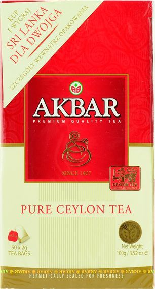 AKBAR  AKBAR CEYLON TEA 50TBX2G 11836277 1