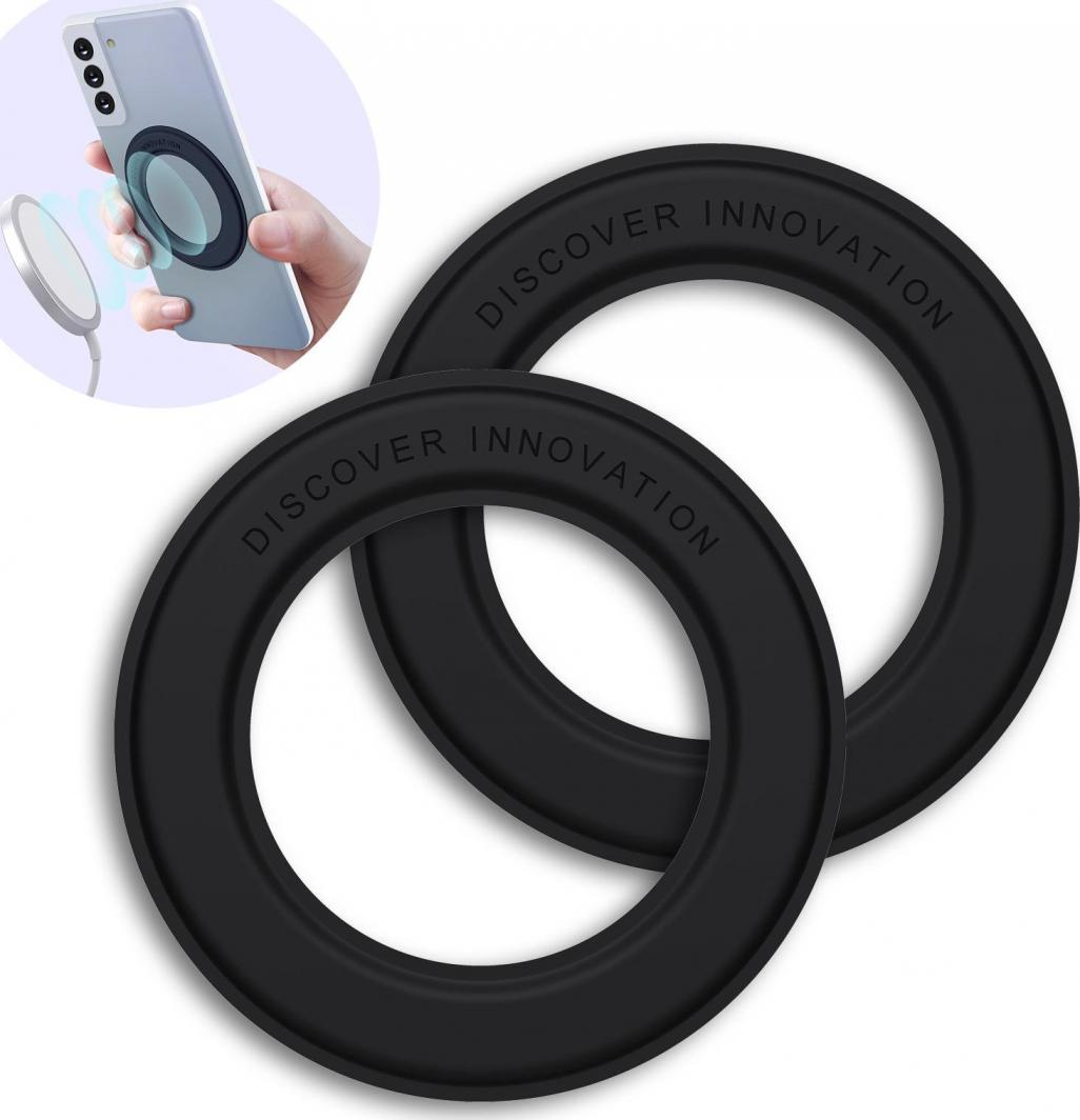 Nillkin Nillkin SnapLink 2x samoprzylepna magnetyczna naklejka na telefon uchwyt magnetyczny czarny (kompatybilna z MagSafe) 1