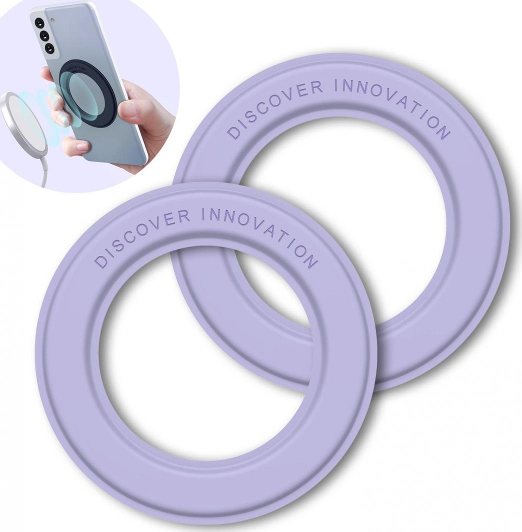 Nillkin Nillkin SnapLink 2x samoprzylepna magnetyczna naklejka na telefon uchwyt magnetyczny fioletowy (kompatybilna z MagSafe) 1