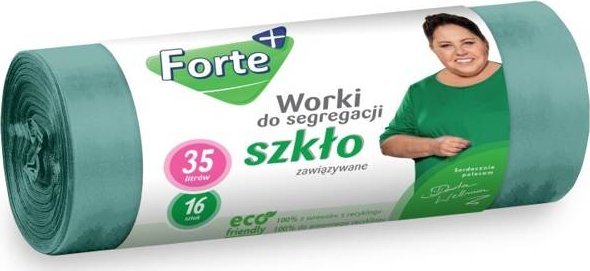 Affek Design FORTE Worki do segregacji 35L 16szt zawiązywane SZKŁO 1