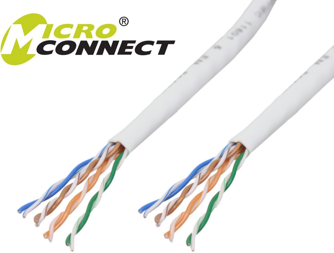  MicroConnect Kabel instalacyjny U/UTP, CAT6, 305m, PVC, szary (KAB010-305C) 1
