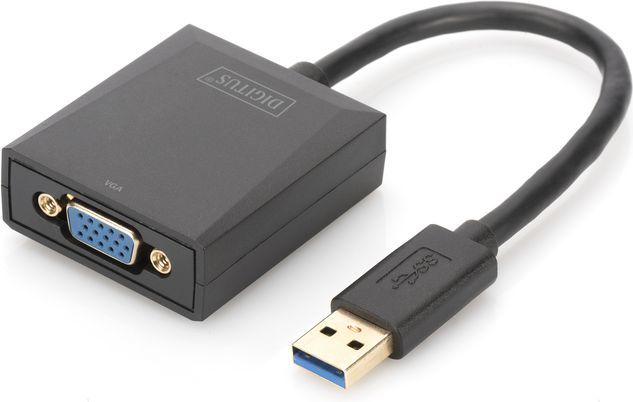 Adapter USB Digitus USB - VGA Czarny  (DA-70840) 1
