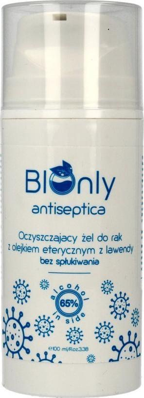BIOnly BIOnly Antiseptica Oczyszczający Żel do rąk z olejkiem eterycznym z lawendy 100ml 1