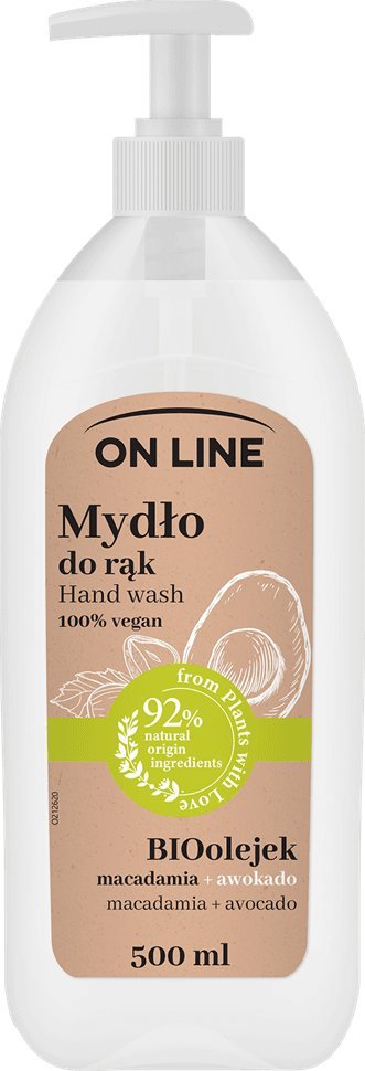 On Line On Line From Plants With Love Mydło do rąk w płynie Macadamia i Awokado  500ml 1
