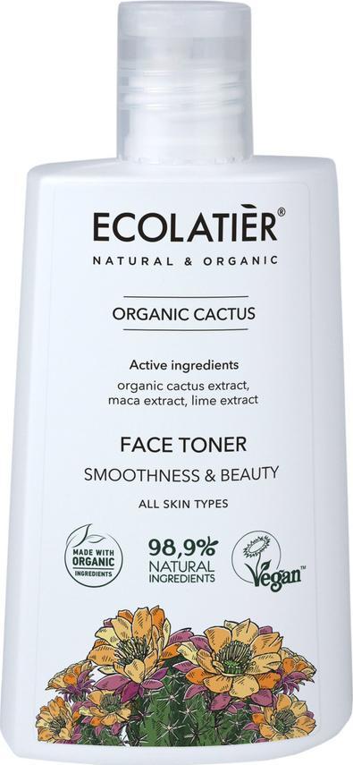 Ecolatier ECOLATIER Organic Cactus Tonik wygładzający do twarzy - każdy rodzaj cery 250ml 1
