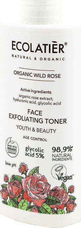 Ecolatier ECOLATIER Organic Wild Rose Tonik do twarzy przeciwstarzeniowy - cera dojrzała 100ml 1