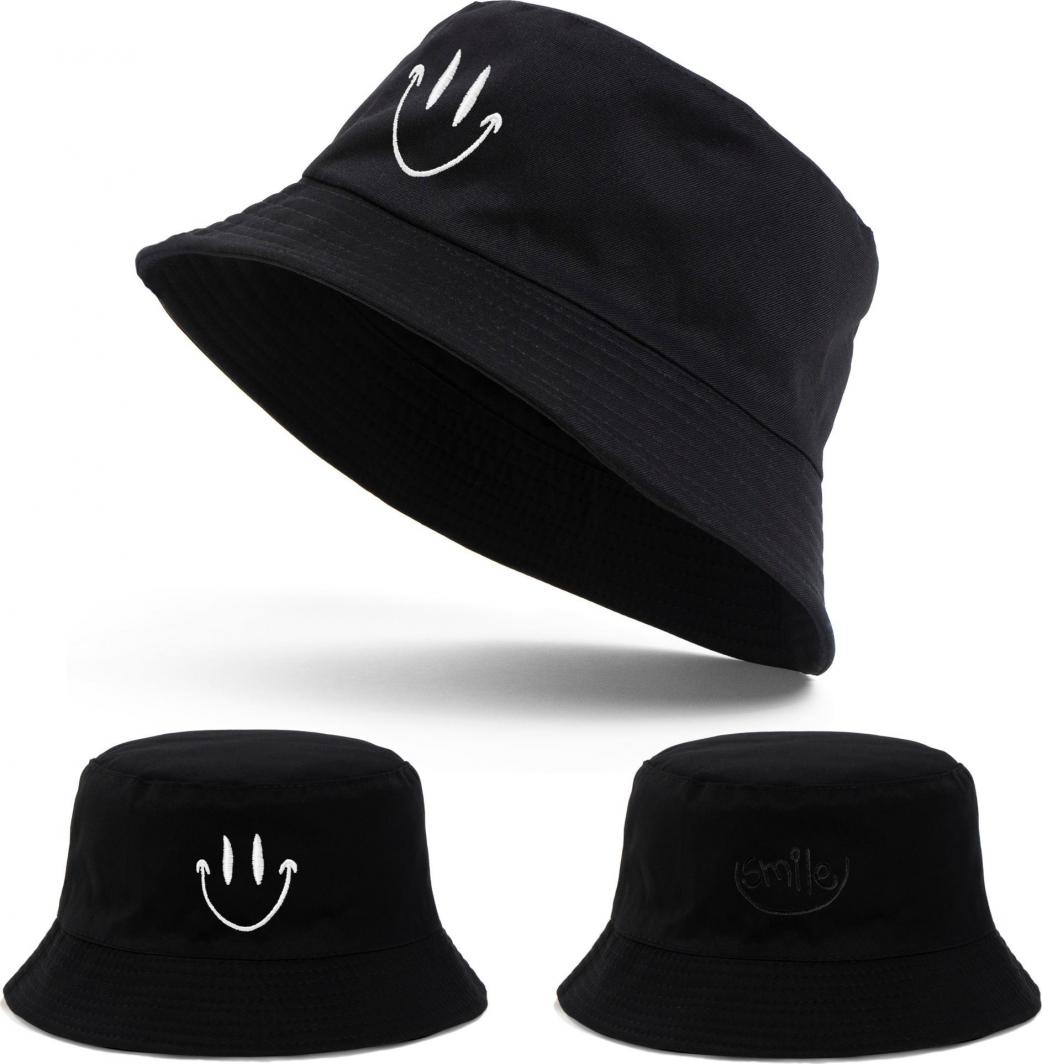Aleszale Kapelusz Czapka Rybacka Bucket Hat Dwustronny 2W1 - Czap-Ryb-Smi-Gra-Cza 1