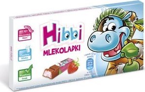 Batoniki Hibbi z nadzieniem jogurt truskawka 100g 1