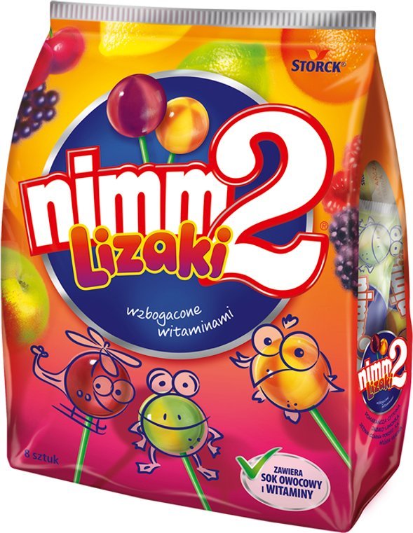 NIMM2  - Lizaki Z Sokiem Owocowym  (80G) - 8 Sztuk 1
