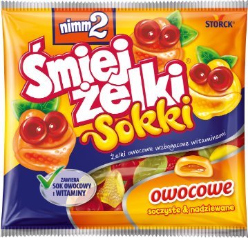 NIMM2   Śmiejżelki  Sokki - Nadziewane Żelki Z Sokiem Owocowym I  Witaminami -  165G 1