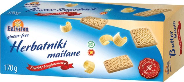 BALVITEN - Herbatniki Maślane - Bezglutenowe - 170G 1