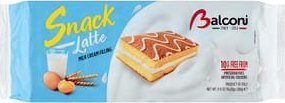 Balconi Snack Al Latte Kanapka biszkoptowa z kremem mlecznym 280 g 1