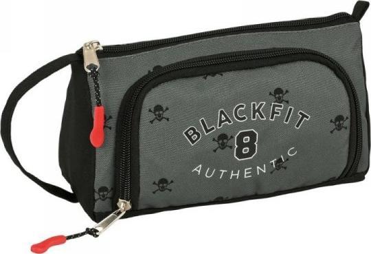 Piórnik Blackfit8 Torba szkolna BlackFit8 Skull Czarny Szary (20 x 11 x 8.5 cm) (32 Części) 1