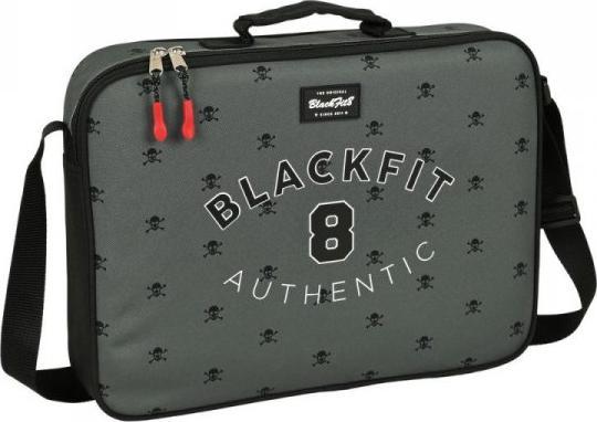 Blackfit8 Torba szkolna BlackFit8 Skull Czarny Szary (38 x 28 x 6 cm) 1