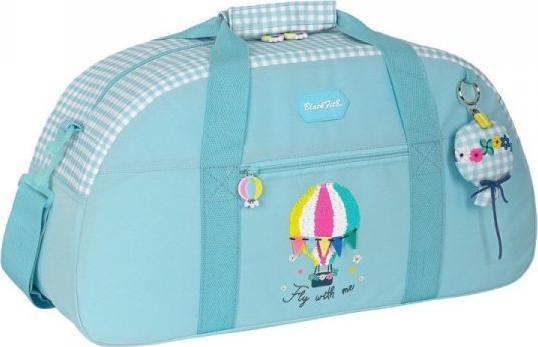 Blackfit8 torba sportowa BlackFit8 Fly With Me Biały Błękitne niebo (50 x 26 x 20 cm) 1