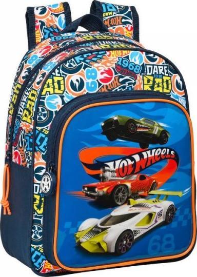 Hot Wheels Plecak szkolny Hot Wheels Challenge Wielokolorowy Granatowy (27 x 33 x 10 cm) 1