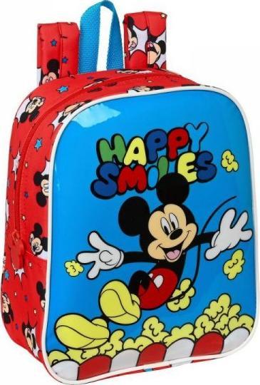Mickey Mouse Clubhouse Plecak szkolny Mickey Mouse Clubhouse Happy smiles Czerwony Niebieski (22 x 27 x 10 cm) 1