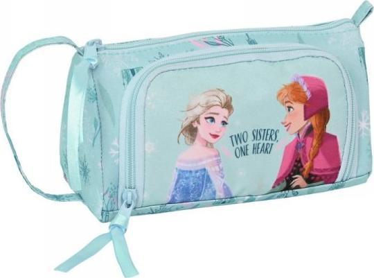 Piórnik Frozen Torba szkolna Frozen One Heart Turkusowy (20 x 11 x 8.5 cm) (32 Części) 1