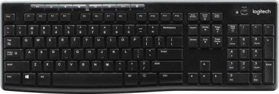 Klawiatura Logitech K270 Bezprzewodowa Czarna Dutch (920-003736) 1