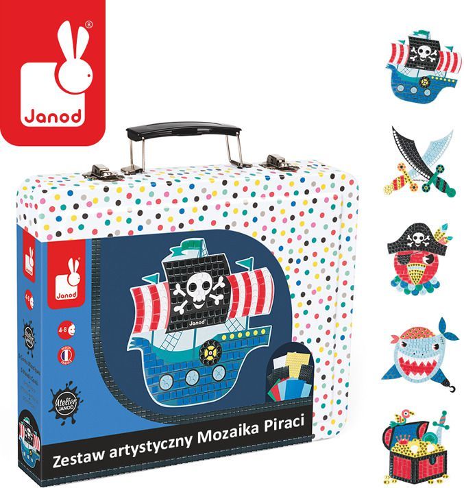 Janod Zestaw artystyczny Mozaika Piraci, Janod - J07761 1