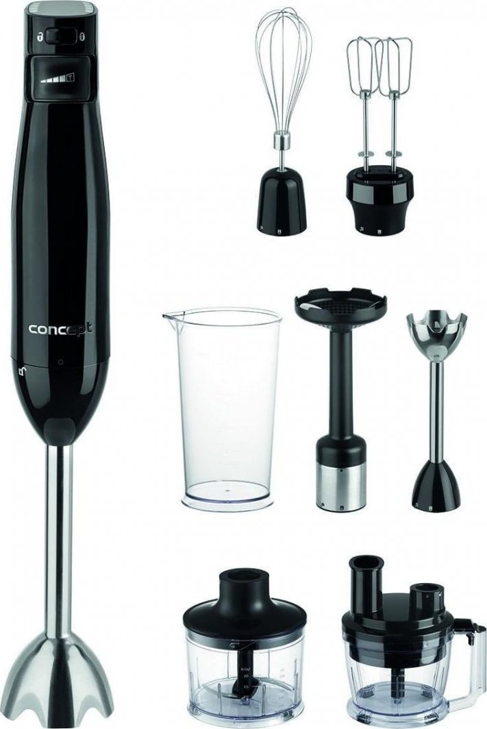 Blender Concept Blender 1000 W z robotem kuchennym, rozdrabniaczem, podwójną trzepaczką i pojemnikiem do miksowania TM5010 1