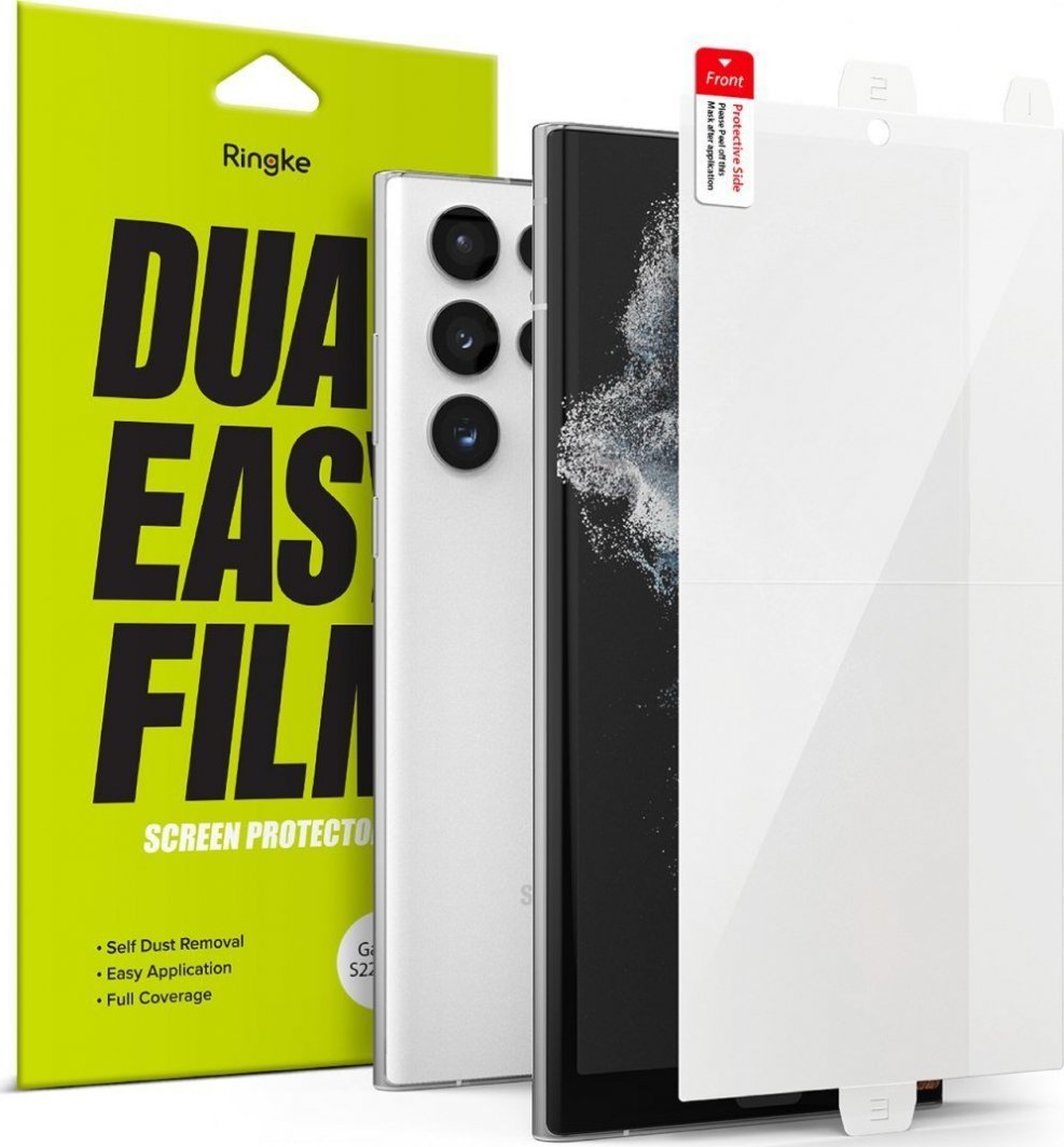 Ringke Folia hydrożelowa Ringke Dual Easy Full Cover Samsung Galaxy S22 Ultra Case Friendly 1