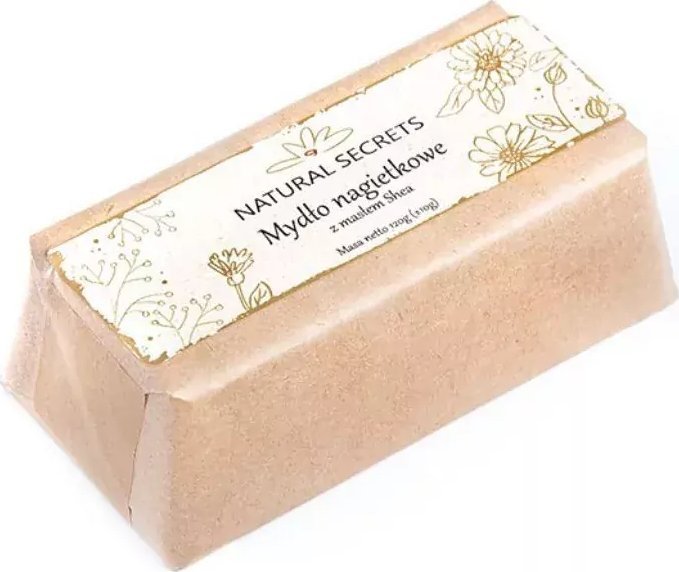 Natural Secrets Mydło nagietkowe z masłem shea, 120 g 1