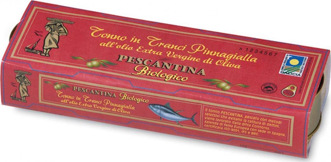 Ecor Tuńczyk w ekologicznej oliwie z oliwek 3 x80 g 1
