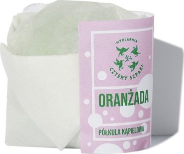 Mydlarnia Cztery Szpaki Półkula kąpielowa - Oranżada, 55g 1