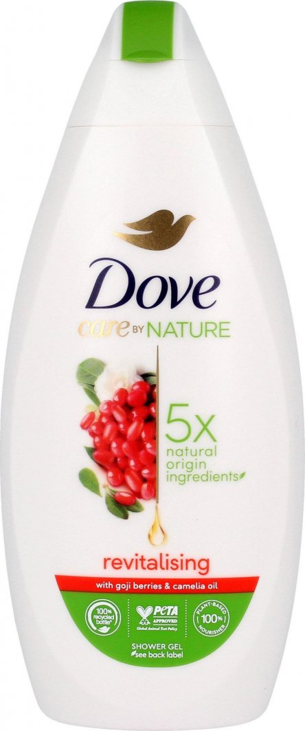 Unilever Dove Care By Nature Żel pod prysznic Revitalising - Goji Berries & Camelia Oil 400ml 1