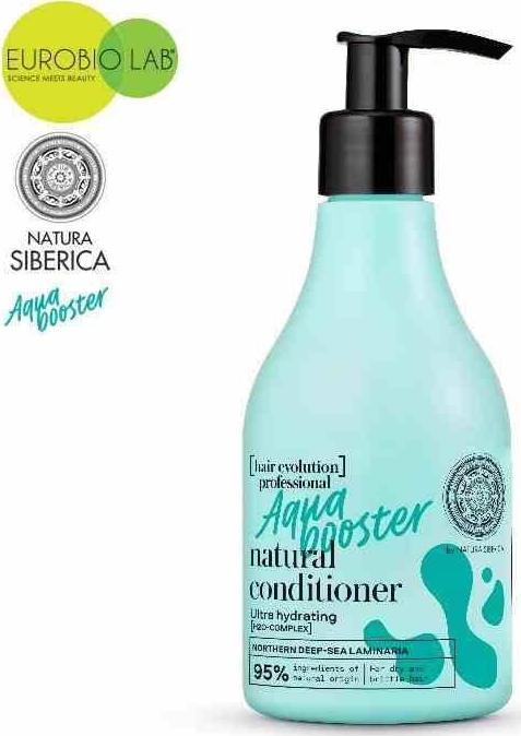 Natural Siberian TOOTHPASTE Naturalna odżywka do włosów suchych i łamliwych AQUA BOOSTER Ultra nawilżenie, 245ml  Hair Evolution 1