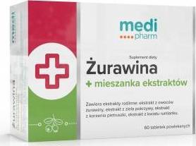 Wellmedica MEDI PHARM  ŻURAWINA + mieszanka ekstraktów  60 tab. 1