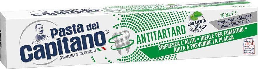 Pasta Del Capitano Antitartaro Bio pasta do zębów z ekstraktem z szałwii i tymianku 75ml 1