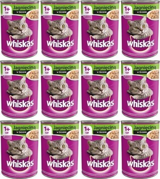 Whiskas WHISKAS Adult puszka jagnięcina w sosie 12x 400g 1
