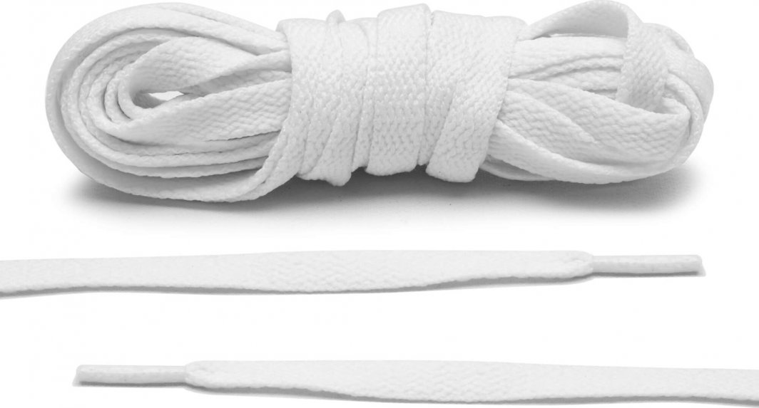 kufer-pasmanteria.pl Sznurowadła bawełniane płaskie 140 cm BIAŁE 1