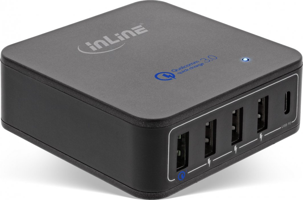 Ładowarka InLine 4x USB-A 1x USB-C  (31515S) 1
