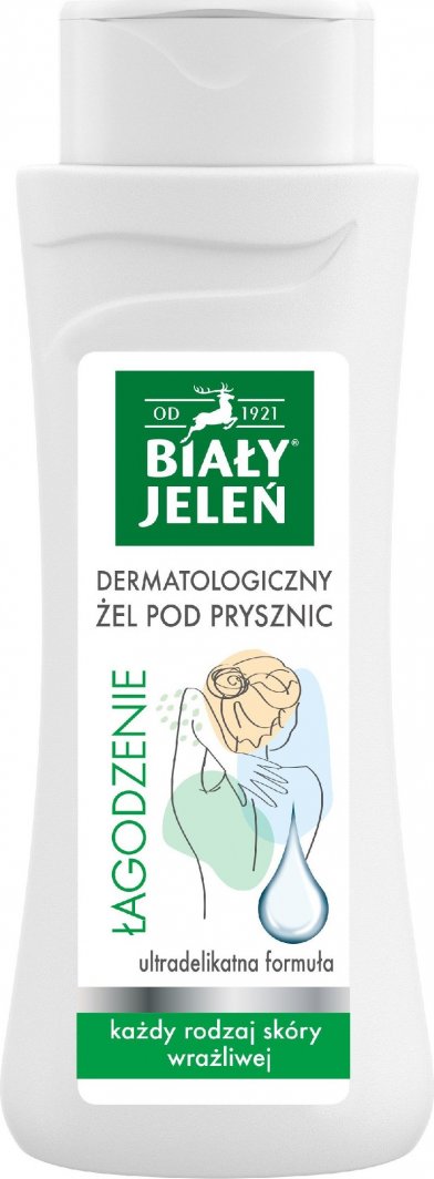 Pollena Biały Jeleń Dermatologiczny Żel pod prysznic - Łagodzenie 300ml 1