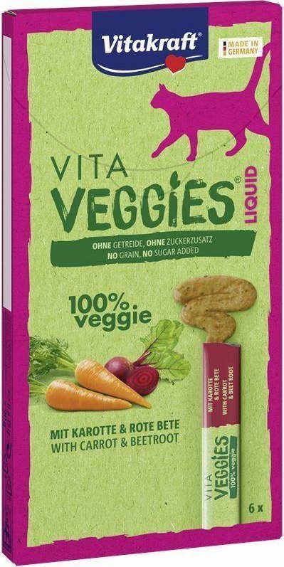 Vitakraft VITAKRAFT KOT 90g VEGGIES LIQUID MARCHEW  & BURAK, op.6*15g /11 1