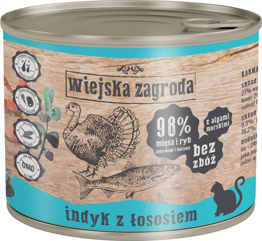 Wiejska Zagroda Indyk z Łososiem 200g 1