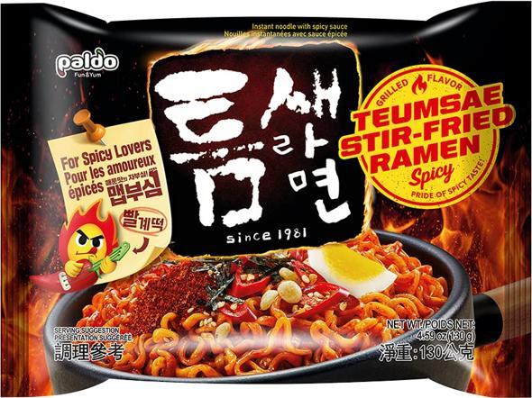 Paldo Makaron Teumsae Stir-Fried Ramen, bardzo ostry 130g - Paldo 1