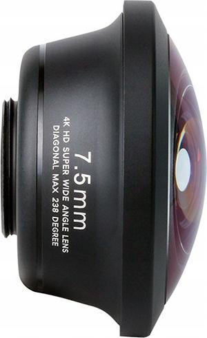 Xrec Obiektyw do Telefonu / FishEye Rybie Oko 4K HD 7,5mm 1